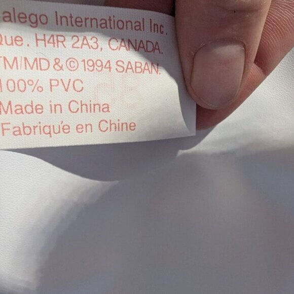 Mighty Morphin Power Rangers 1994 Saban Soft Lunch Bag - Picture 6 of 9